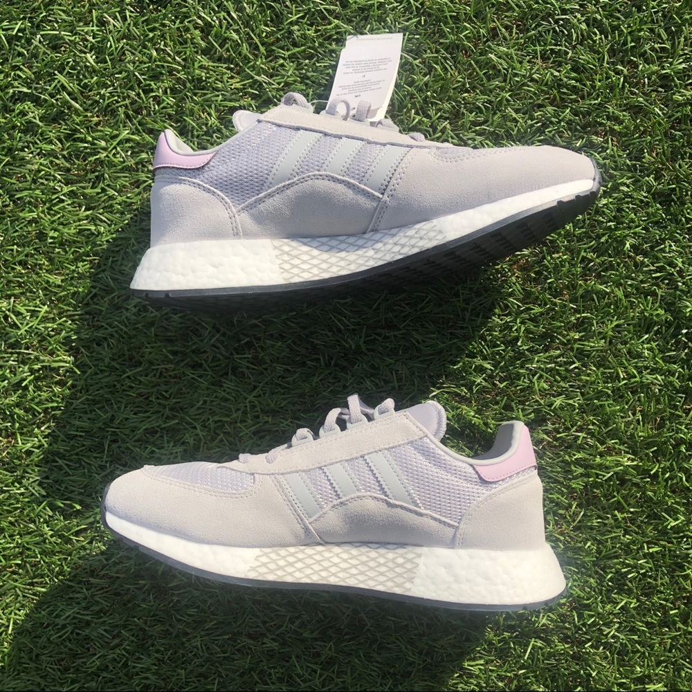 adidas gray Marathon Tech size 9.5 - Picture 4 of 7